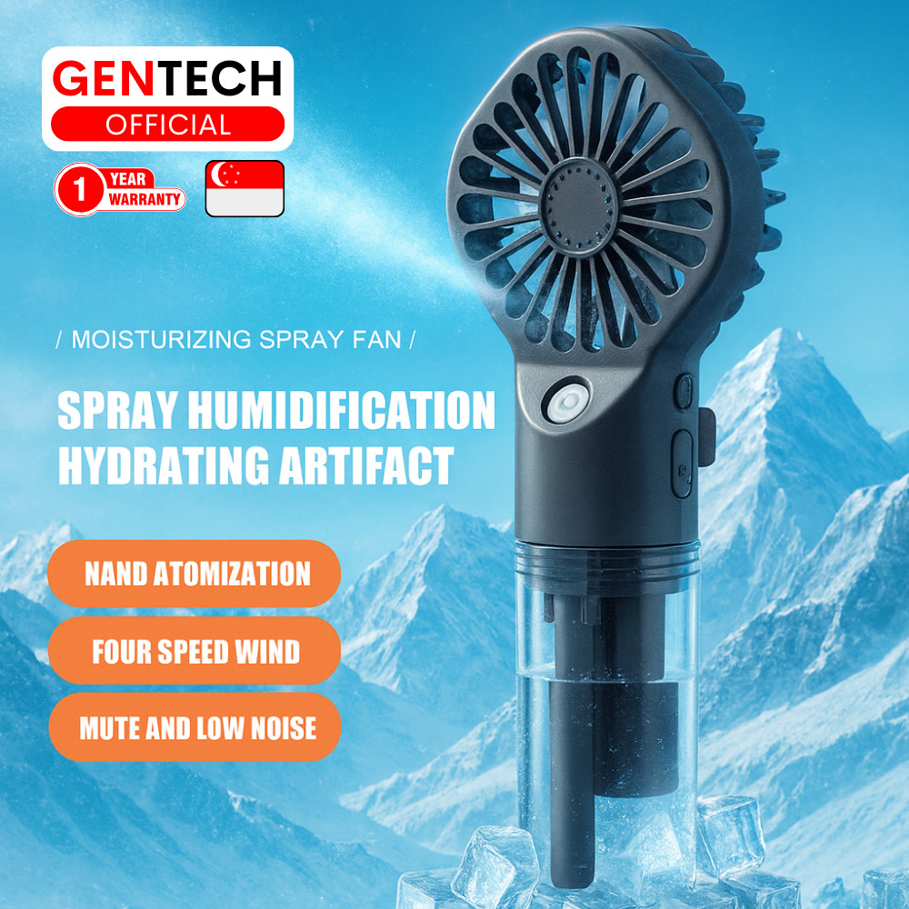 SG GENTECH -12°C MIST FAN Ice Cold Mini Small Hanheld Portable ...