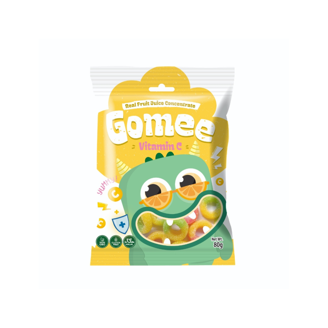 Gomee Real Fruit Juice Gummies 80g (Probiotics/Vitamin C) | Shopee ...