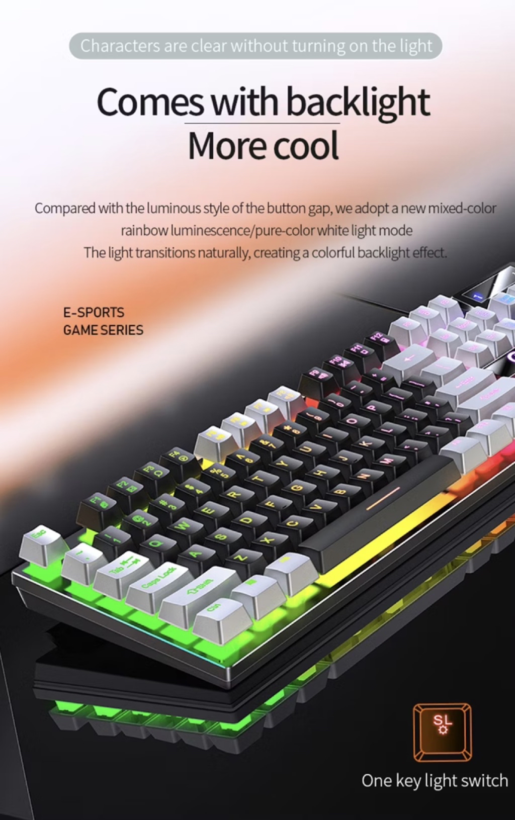 [🇸🇬INSTOCKS] K500 Mechanical Wired Gaming Keyboard - LED Back Light ...