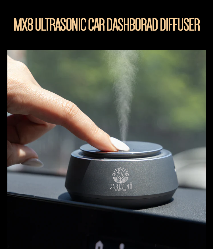 CAR DIFFUSER WIRELESS MX8 (GREY) - 30ML WITH AUTO START STOP FUNCTION ...