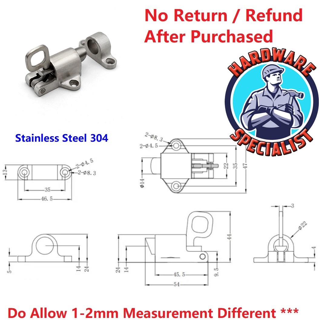 Heavy Duty Rubbish Chute Lock / Secure and Durable Shutter Latch ...