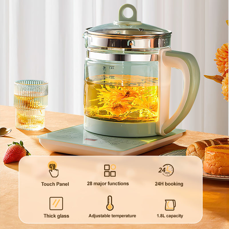 [SG] Electric Health Pot With Filter 2L Automatic Flower Teapot 24h ...
