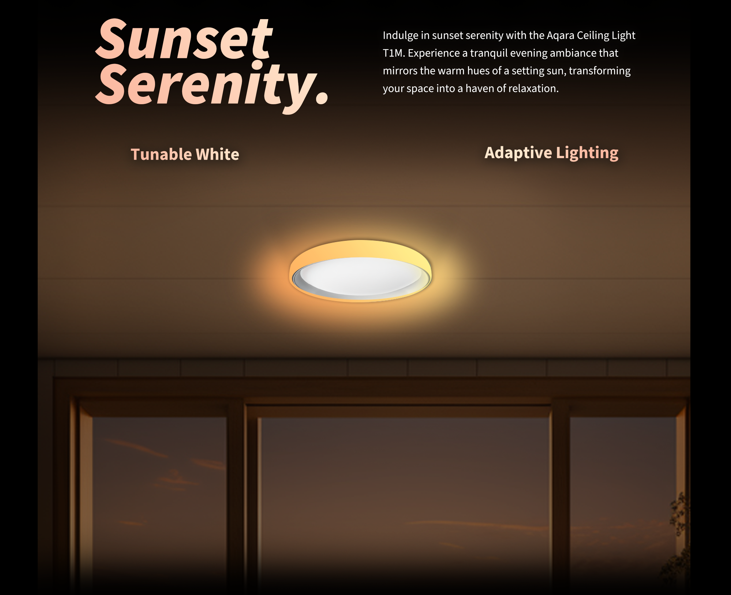 AQARA LED Ceiling Light T1M With Matter RGB+IC with Gradient Effects ...