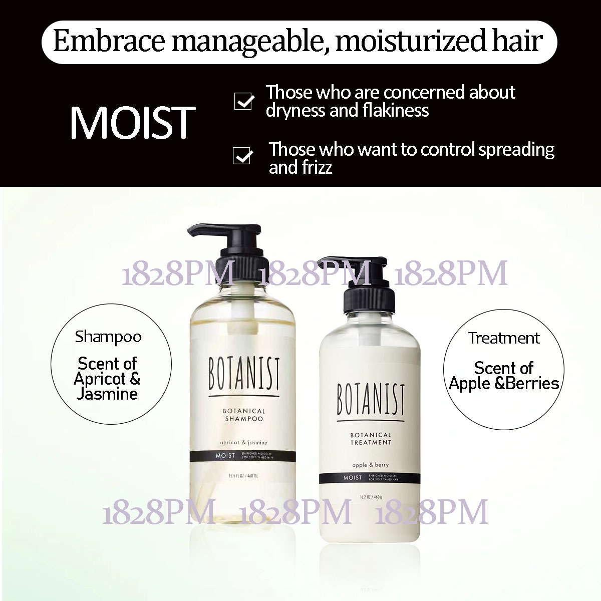 BOTANIST Botanical Shampoo Smooth – Nachfüllbeutel 440 Ml, Für Feines Haar, über 90% Pflanzlich