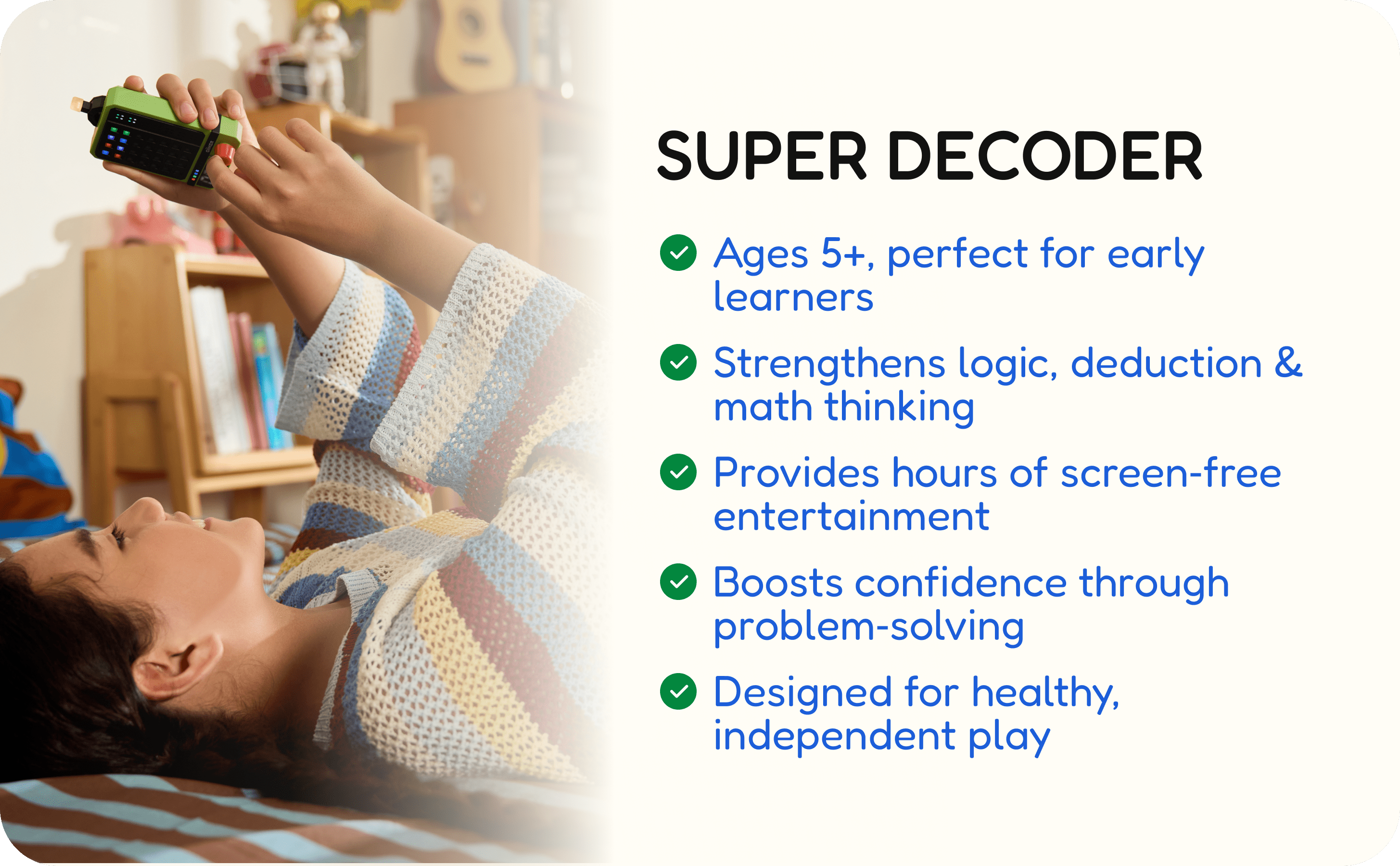 GiiKER Super Decoder – Code-Breaking Puzzle Game for Kids 5+ | 5% Off ...