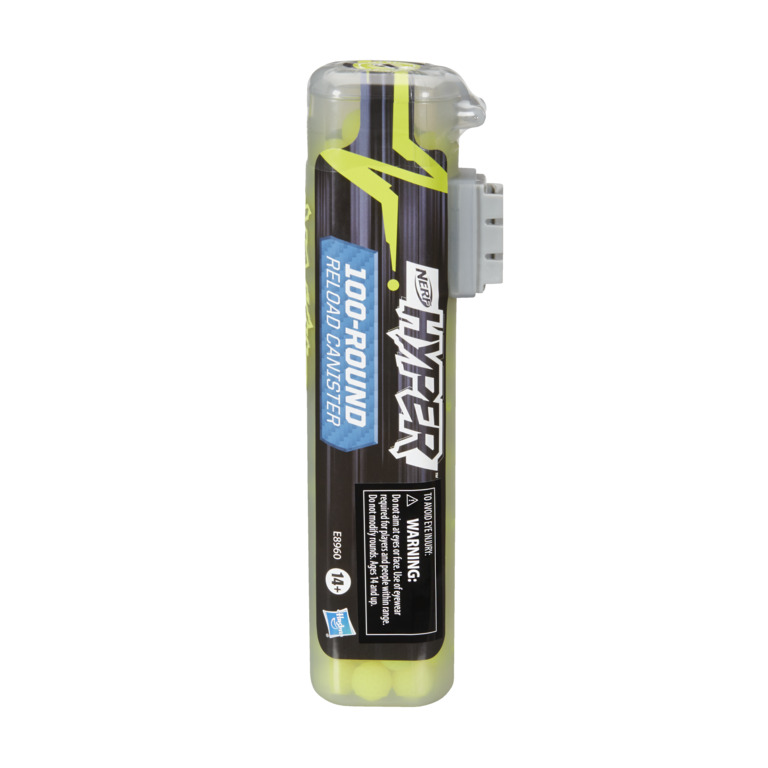 Nerf Hyper 100-Round Refill Canister for Use with Nerf Hyper Blasters ...
