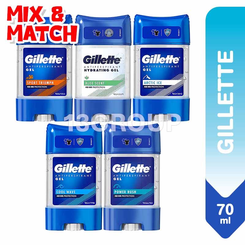 Gillette Deodorant Stick Antiperspirant Clear Gel Body Deodorant / Long ...