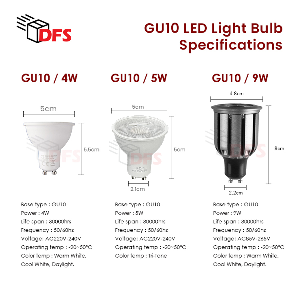 DFS LED LIGHT LED Track Light 3pcs Track Light With 1m Track Complete ...