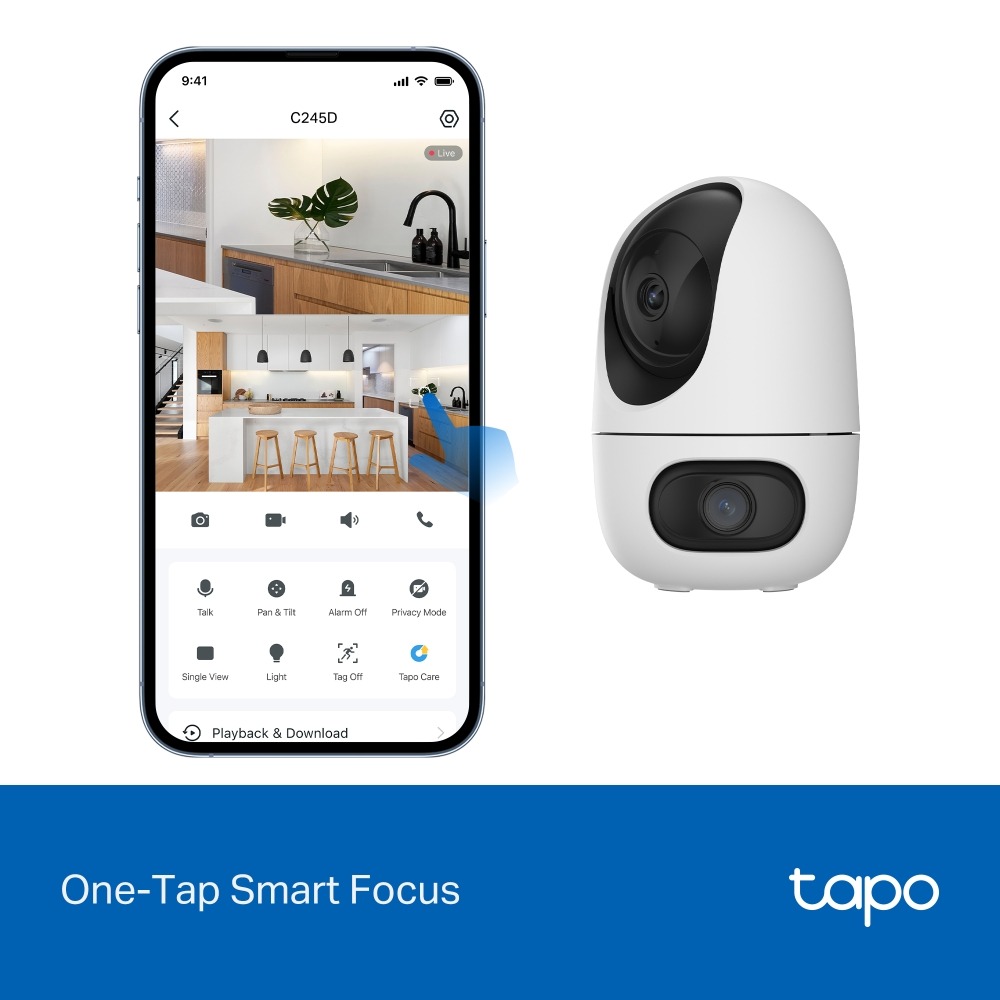TP Link Tapo C245D Dual Lens Pan/Tilt Security Camera | Shopee Singapore
