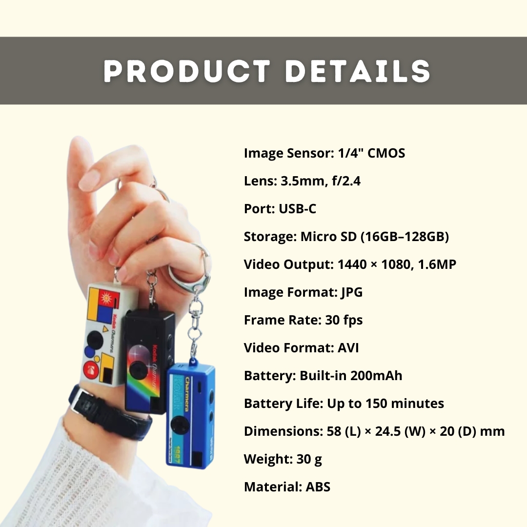 【Product Lab】SG Ready Stock Sealed KODAK Charmera Blind Box Digital ...