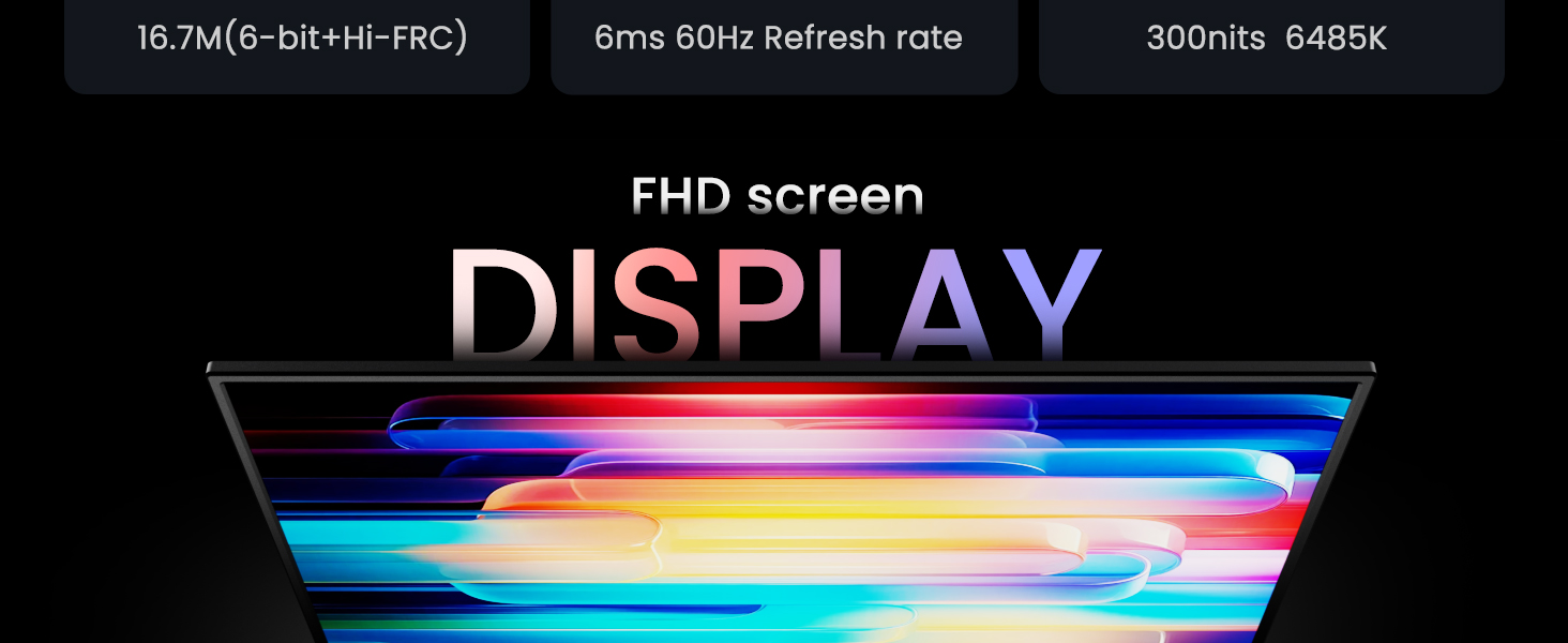 Zoomed-In Portable Monitor 14/15.6 inch 1080P 2K 4K USB-C HDMI Ultra ...