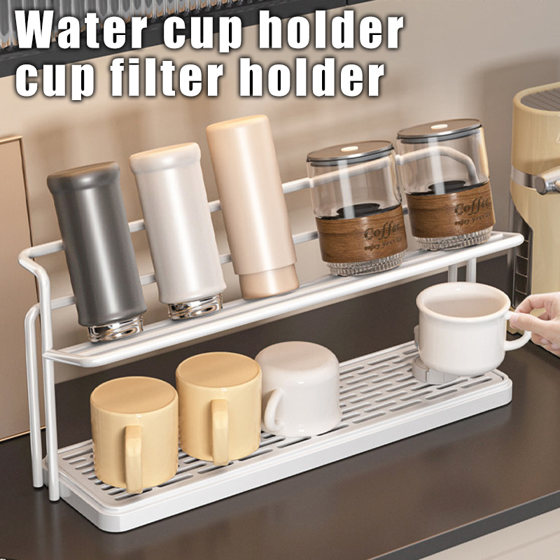 【SG】Stainless steel double-layer drain cup rack, bottle drying rack ...