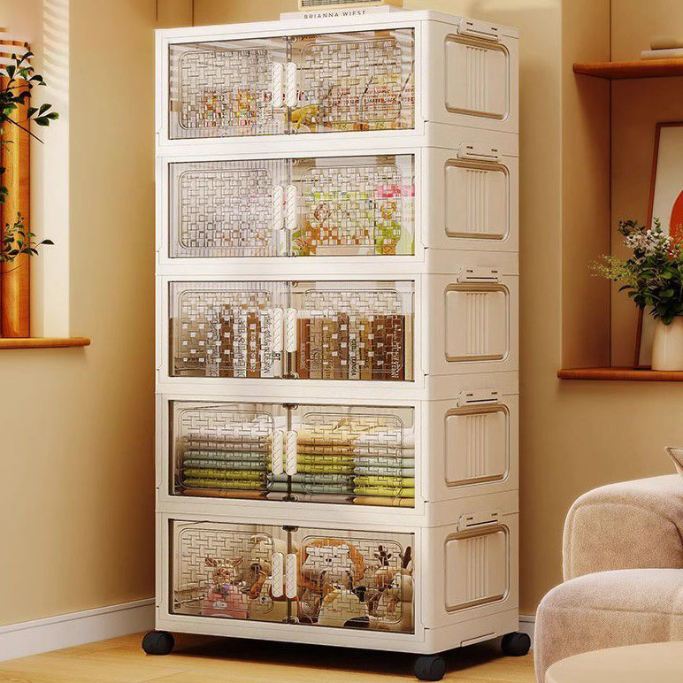 Clothing Storage Cabinet Foldable Storage Cabinet Multifunctional ...