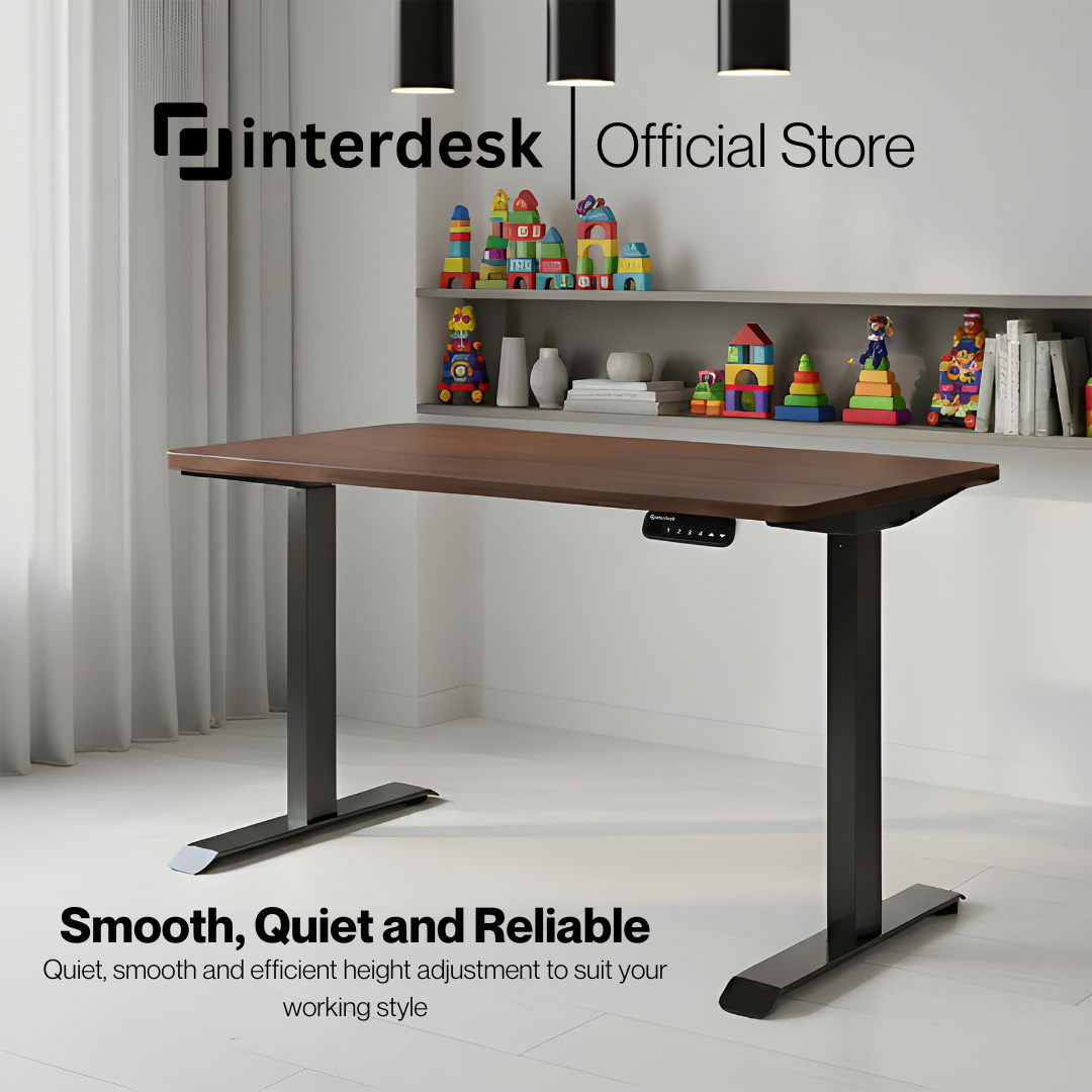 Interdesk Classic Electric Standing Desk | Single Motor | Ergonomic ...