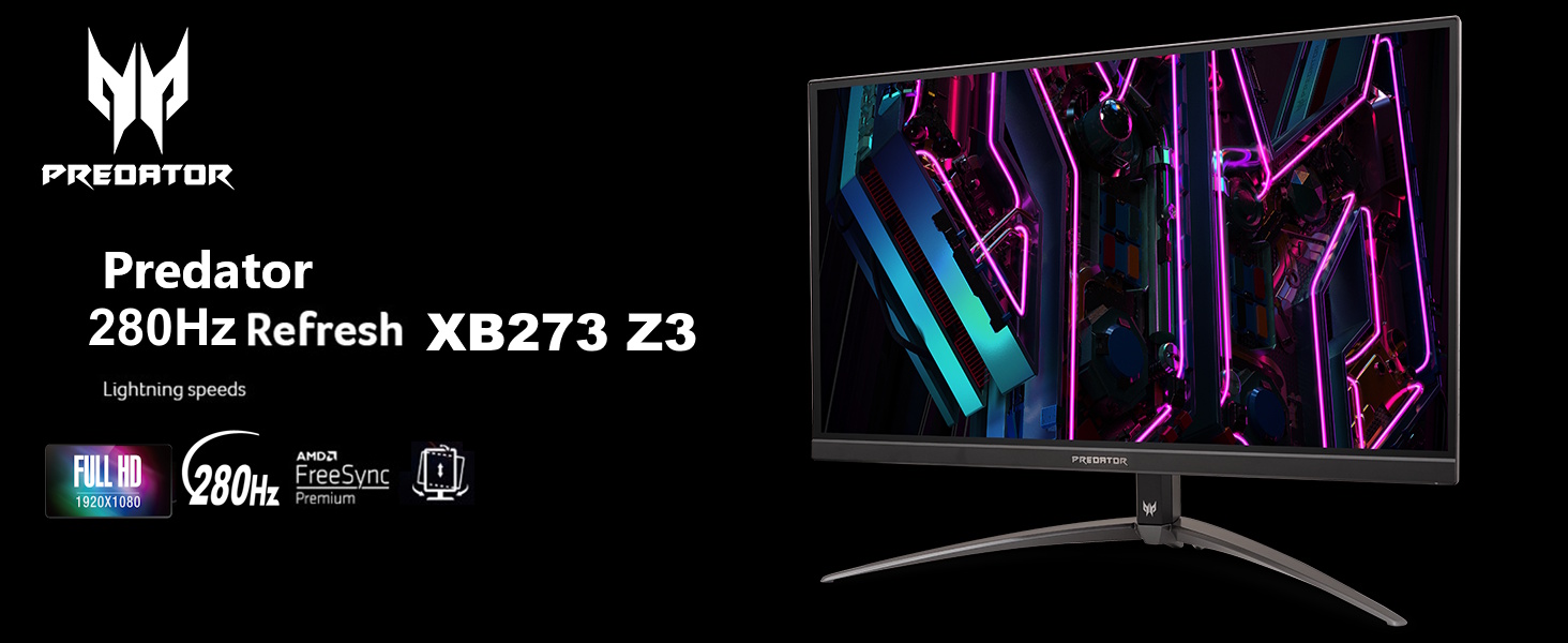 [280Hz Refresh Rate] Predator XB3 Series | XB273 Z3 27-Inch FHD E2E IPS ...