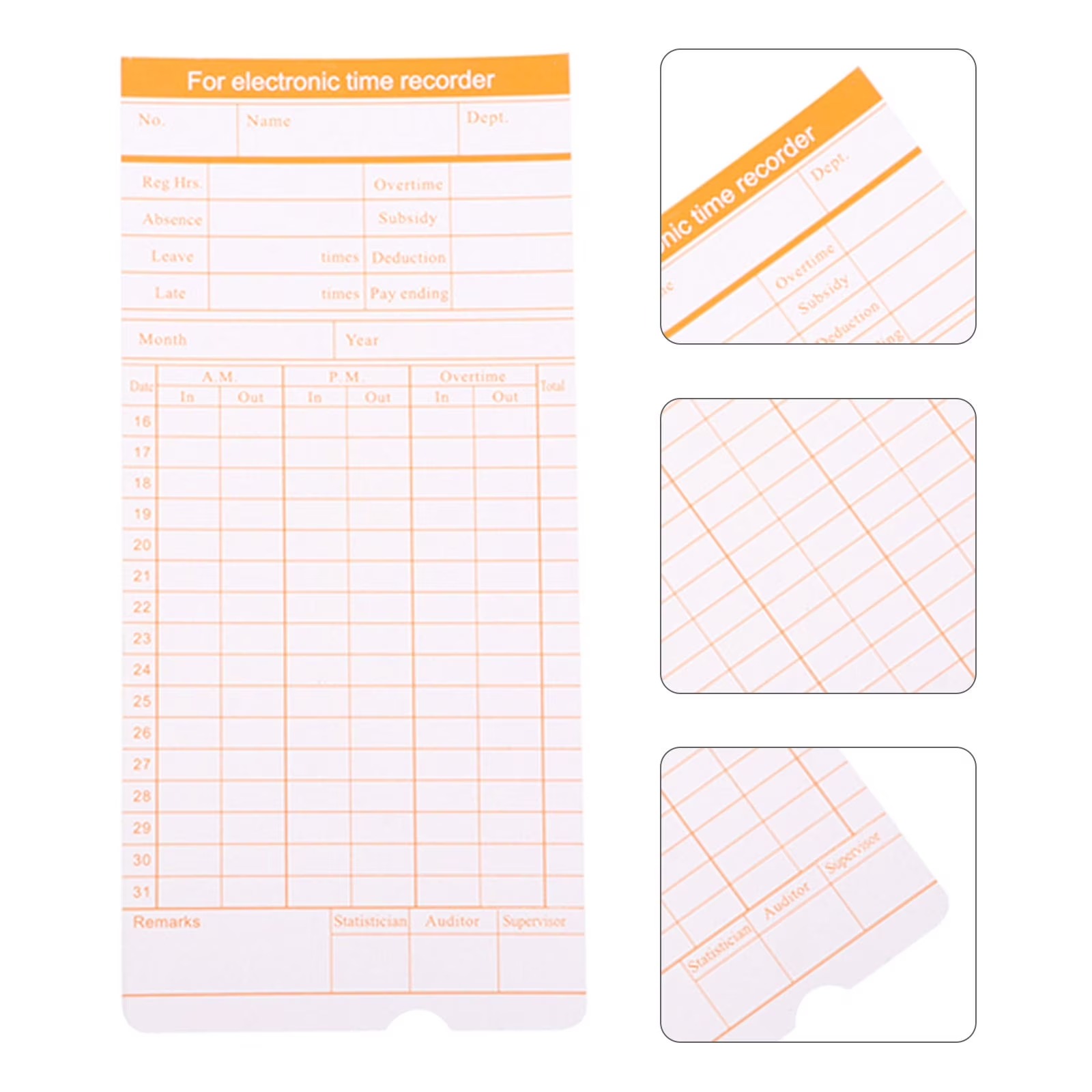 [SG SELLER] Time Recorder Paper Tracker Timecard Monitoring Office ...
