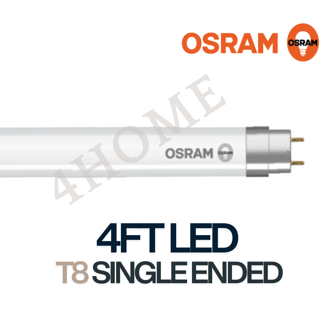 OSRAM T8 LED Tube 4FT 18W Single Ended | 6500K Daylight | 1800lm | AC ...
