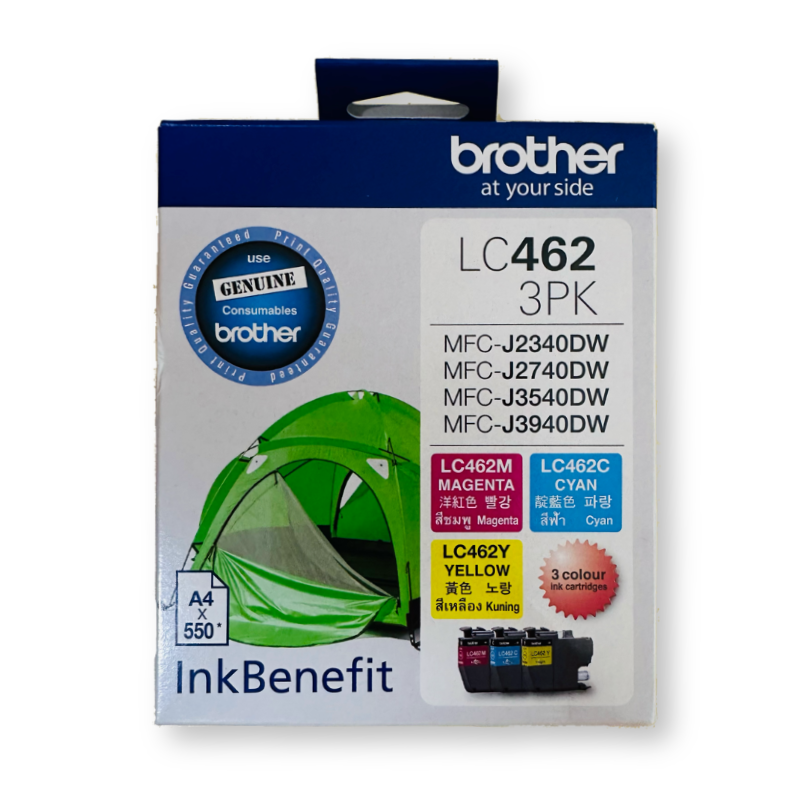 Brother LC462 Ink Cartridges LC462BK LC462C LC462M LC462Y LC4623PK For ...