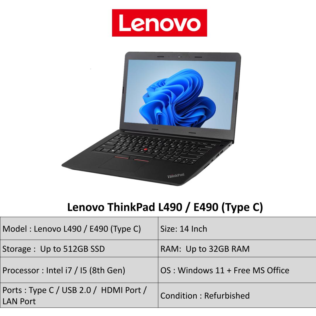 Lenovo ThinkPad E490 | X390 | 14 Inch i7 Laptop | 32GB RAM | 512GB SSD ...