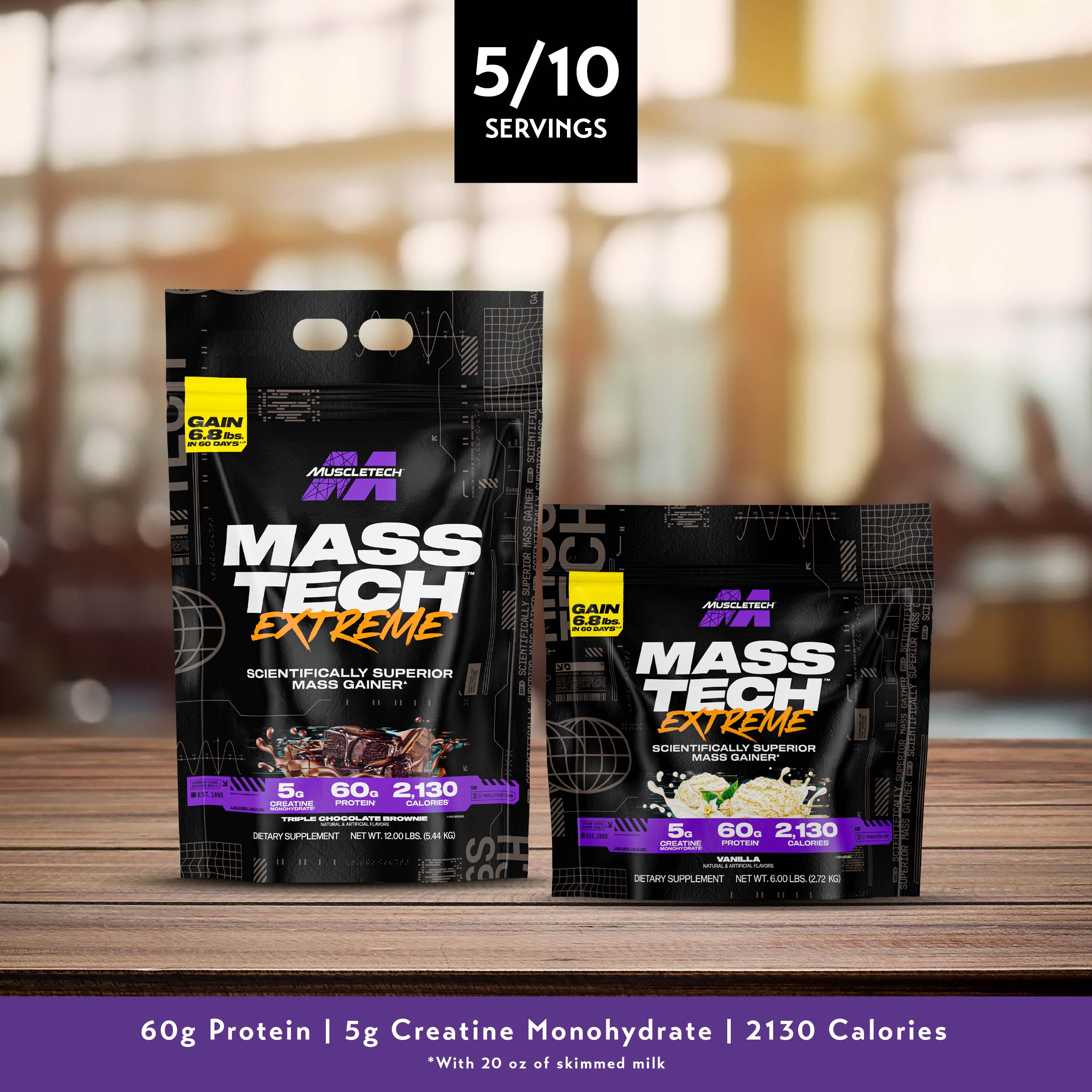 MuscleTech Performance Series Mass Tech Extreme 2000 (6lbs / 12lbs ...