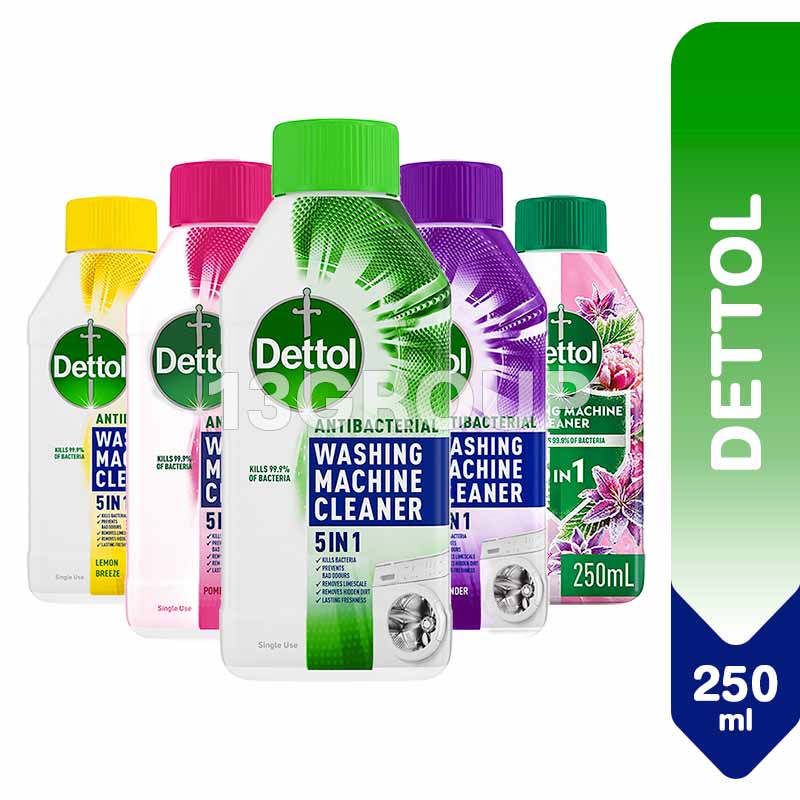 Dettol Washing Machine Cleaner Antibacterial 5-In-1 / Removes Odor Mold ...
