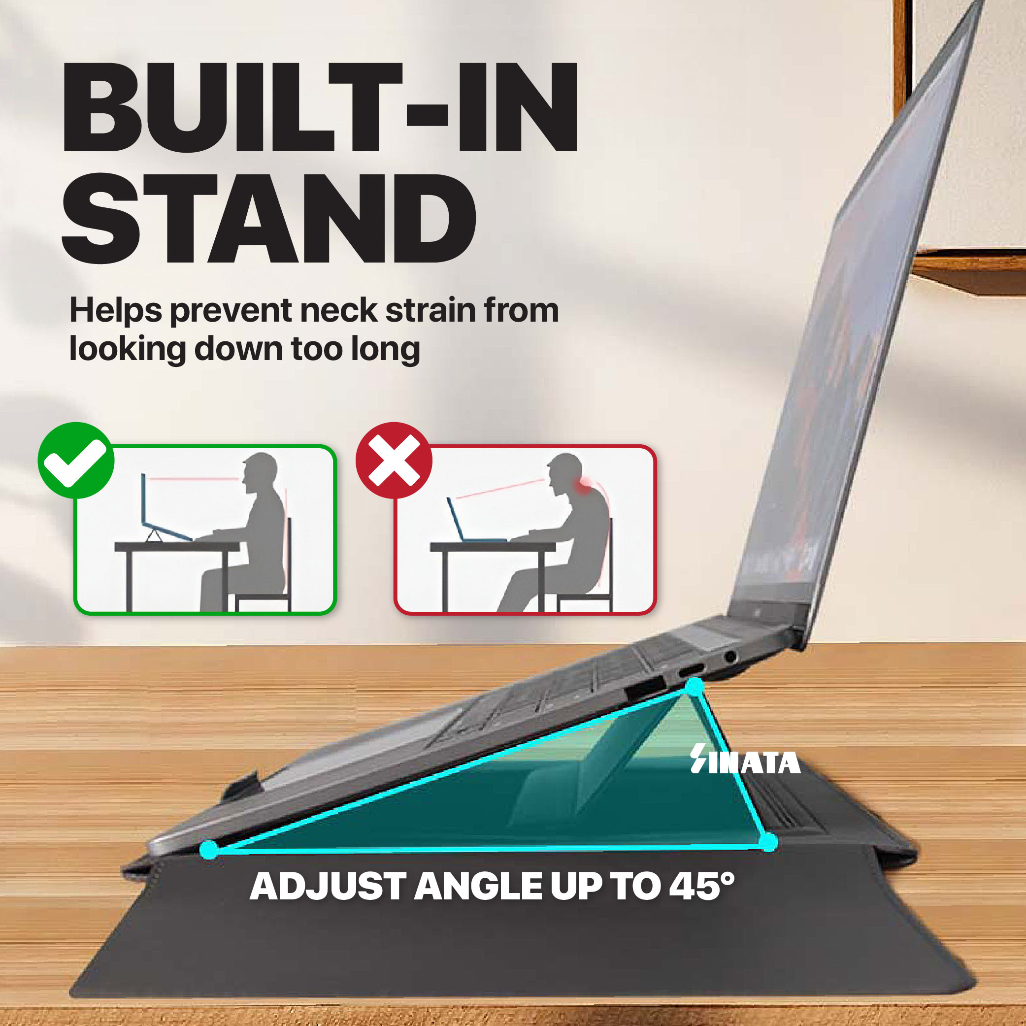 Laptop Bag Stand 16 Inch Mouse Pad Laptop Sleeve Cover MacBook Air 13 ...