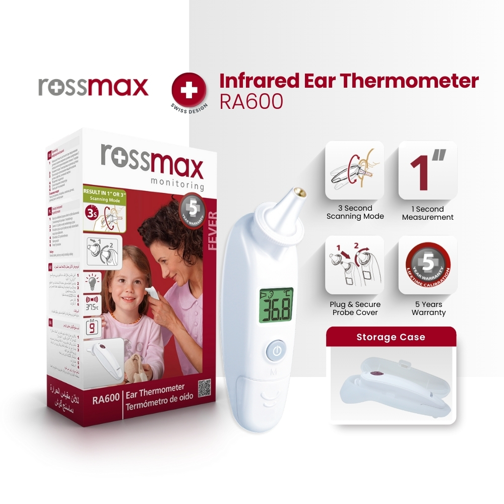 Rossmax In-Ear Thermometer RA600 | Infrared Thermometer Result in 1 or ...