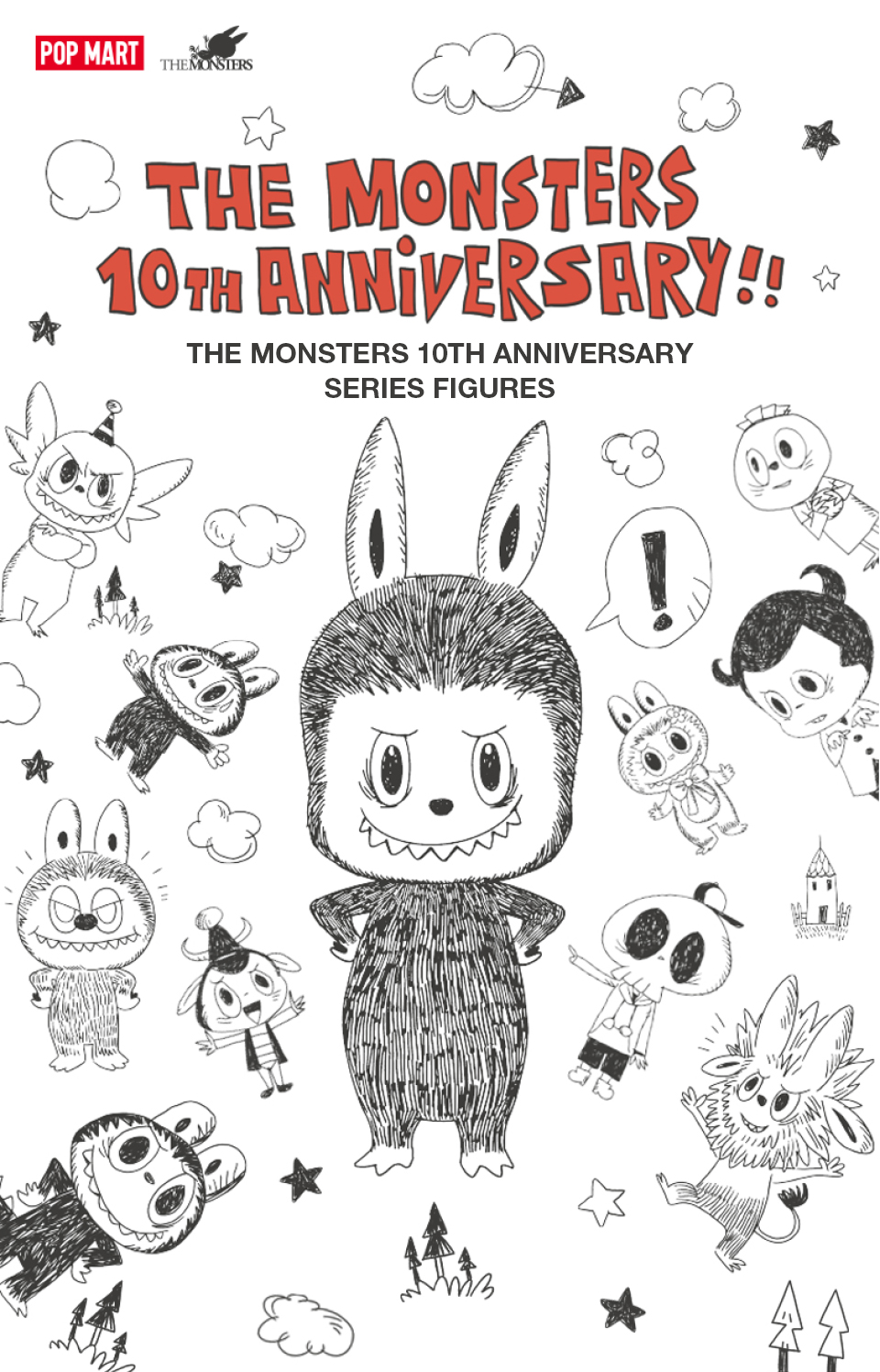 POP MART THE MONSTERS 10th Anniversary Series Figures Blind Box Labubu ...
