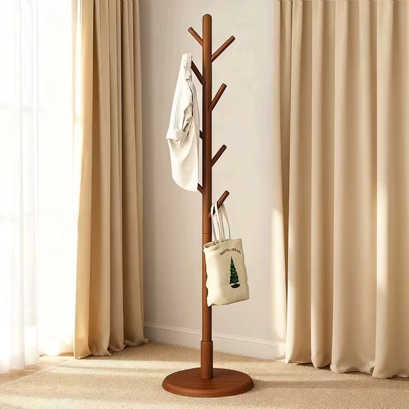 [ SG Ready Stock] 100% solid wood Wooden Clothes Hanger Rack Nordic ...