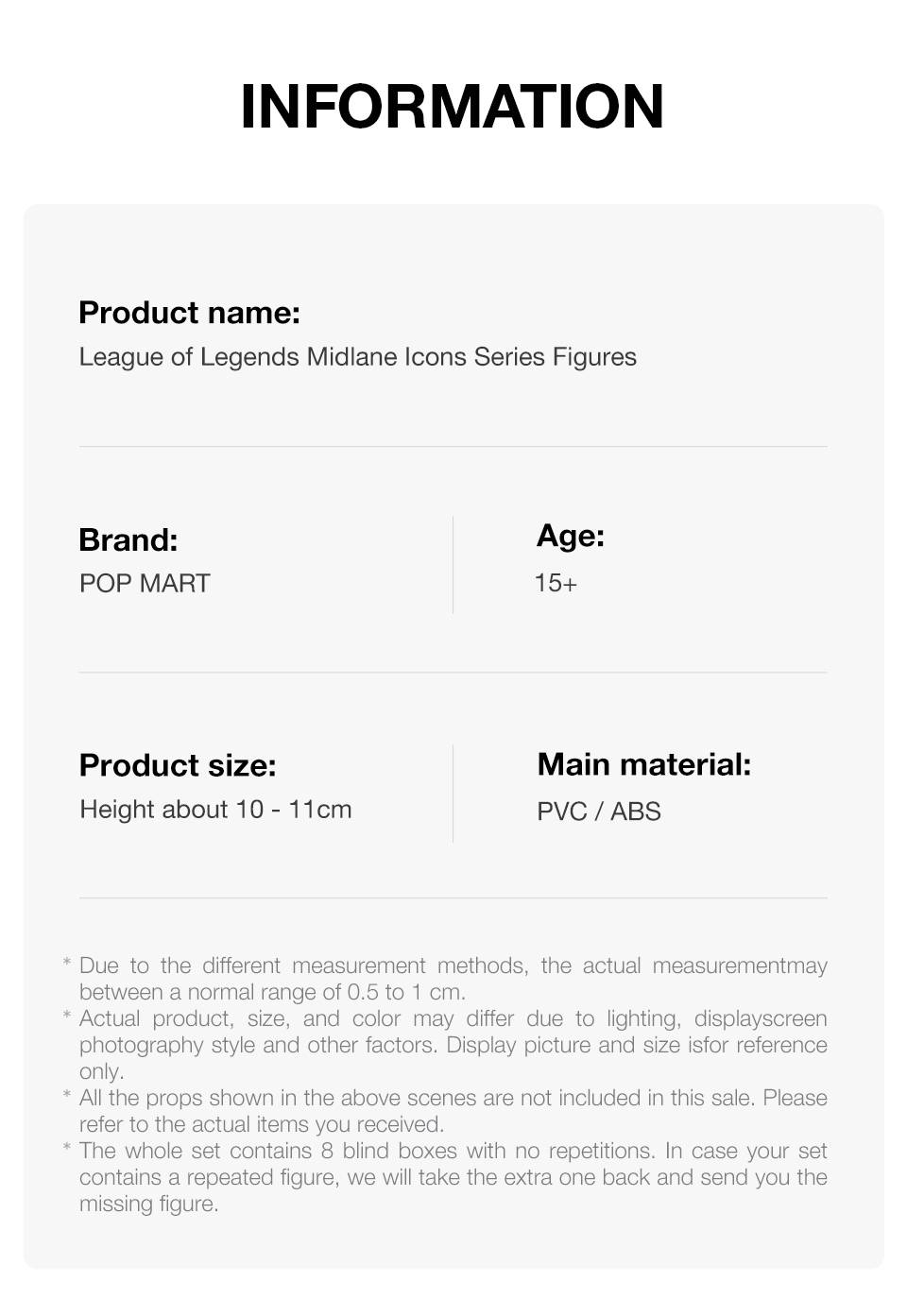 POP MART League of Legends Midlane Icons Series Figures Blind Box ...