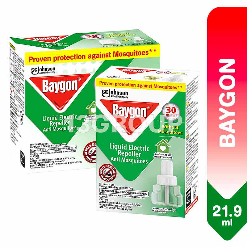 Baygon Liquid Electric Repeller Anti Mosquito / Set Refill Repellent ...
