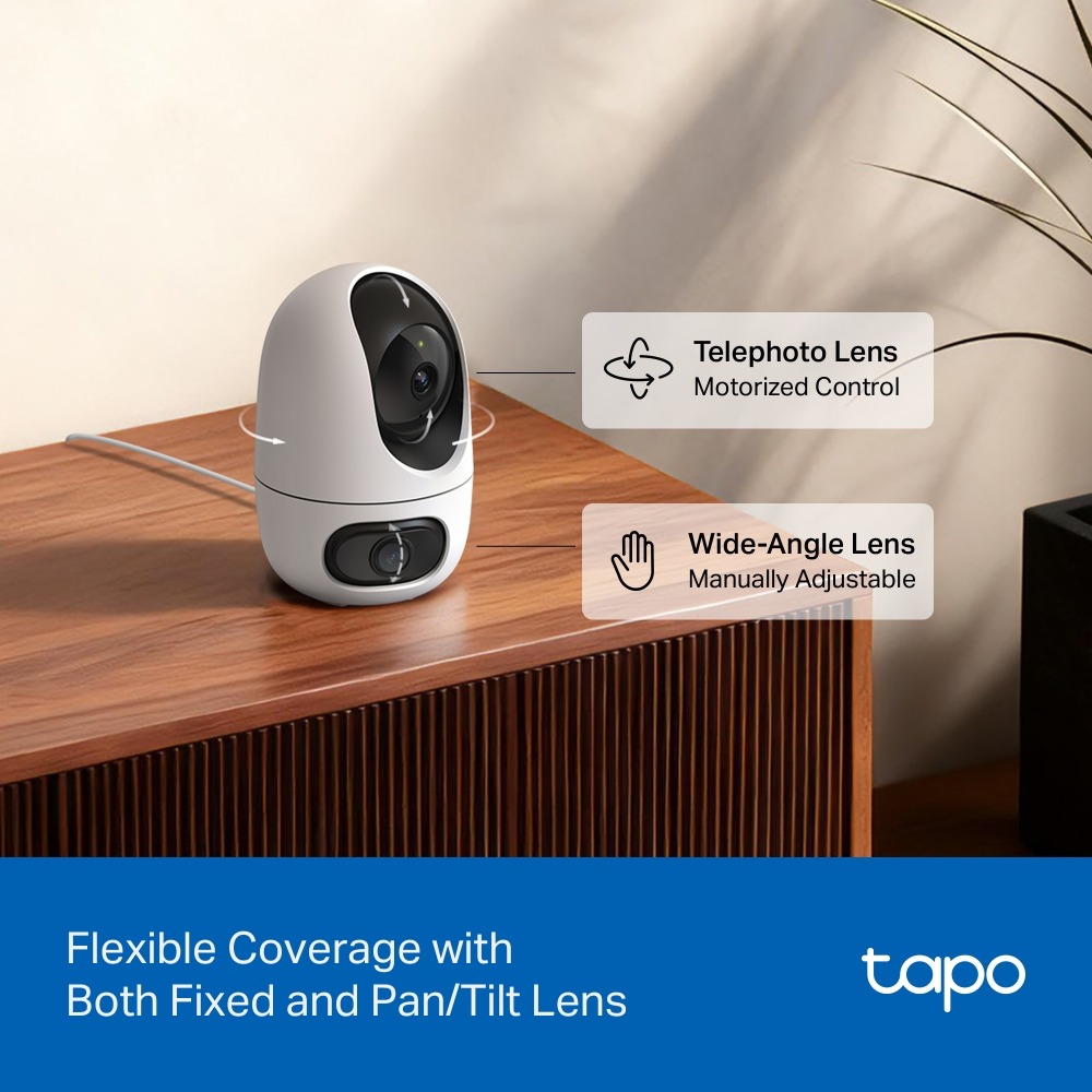 TP Link Tapo C245D Dual Lens Pan/Tilt Security Camera | Shopee Singapore