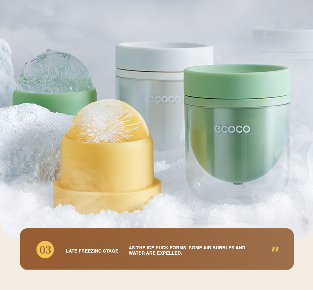 ECOCO Snowflake Ice Cube Mold White 雪花冰块模具 - ecoco large ice ball mold ...