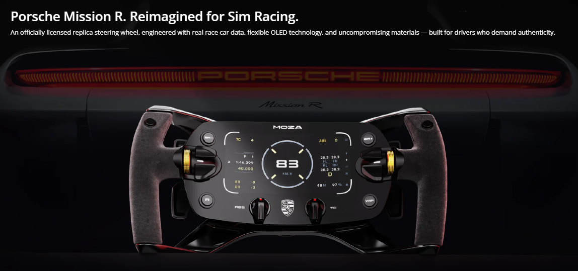Moza Porsche Mission R Wheel / moza wheel / simracing / sim racing ...