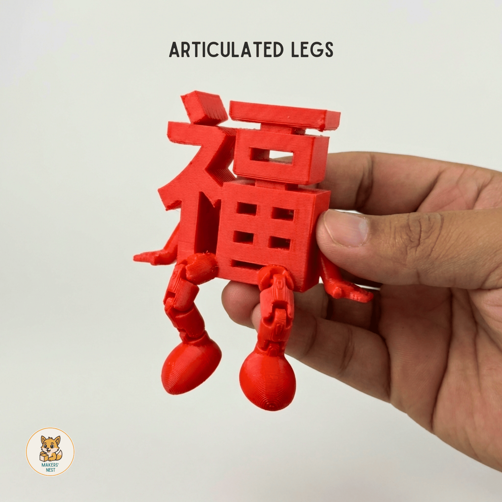 Auspicious “福” Flexi Figurine | Prosperity Decor for Chinese New Year ...
