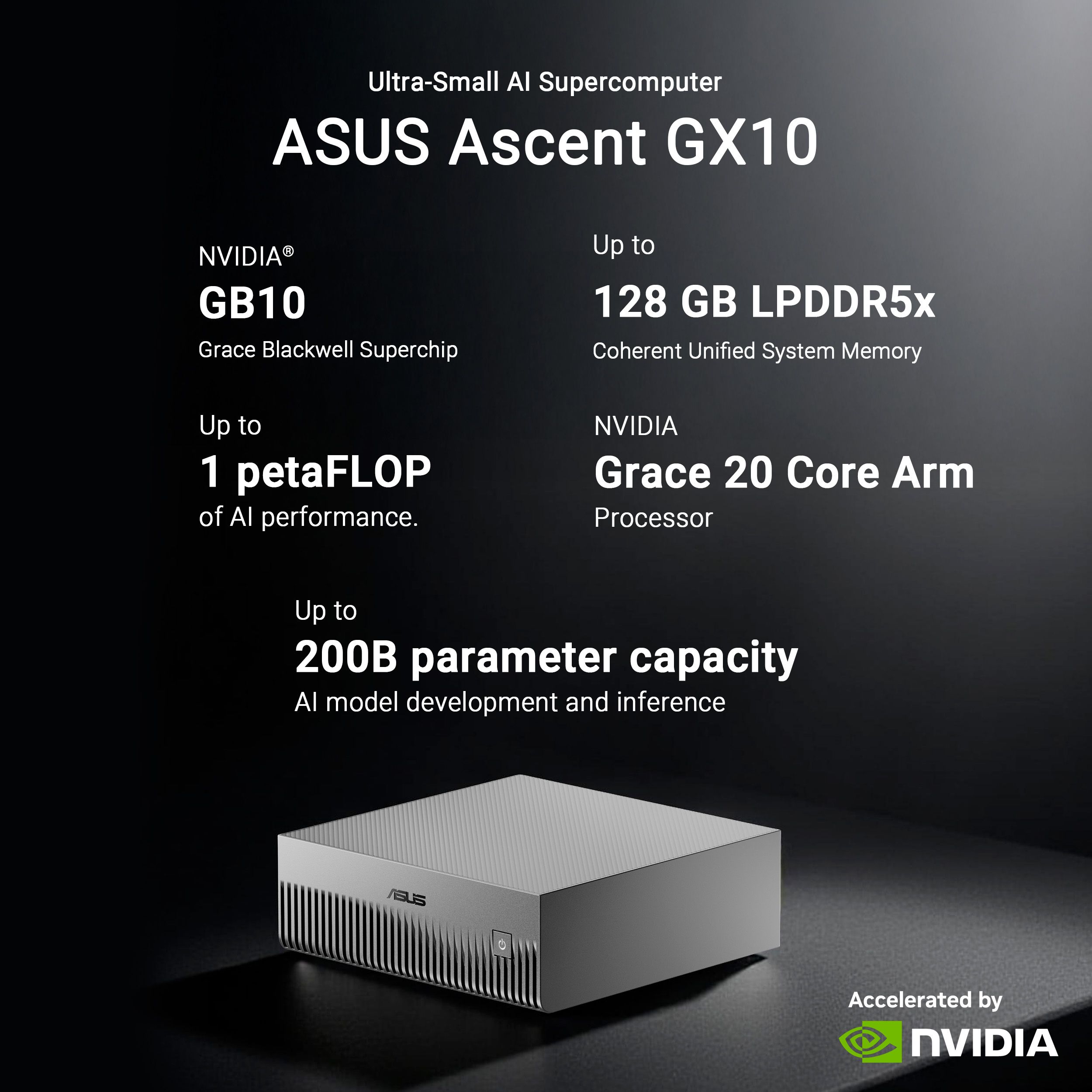 [Ready-Stock] ASUS ASCENT GX10 COMPACK DESKTOP AI SUPERCOMPUTER ...