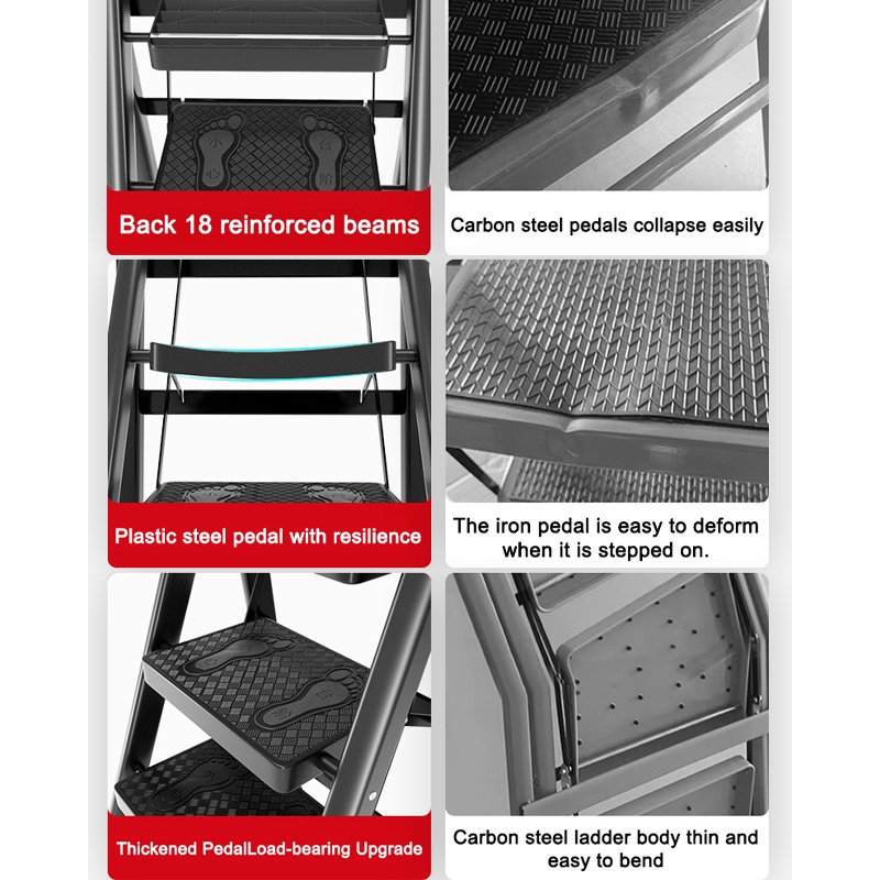 [SG STOCK] Foldable Ladder Carbon steel thick ladder 4/5/6/ step ladder ...