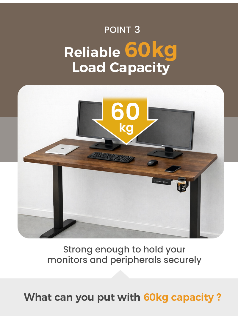 SG Stock Adjustable Height Desk Computer Desk Ergonomic Stand Desk ...