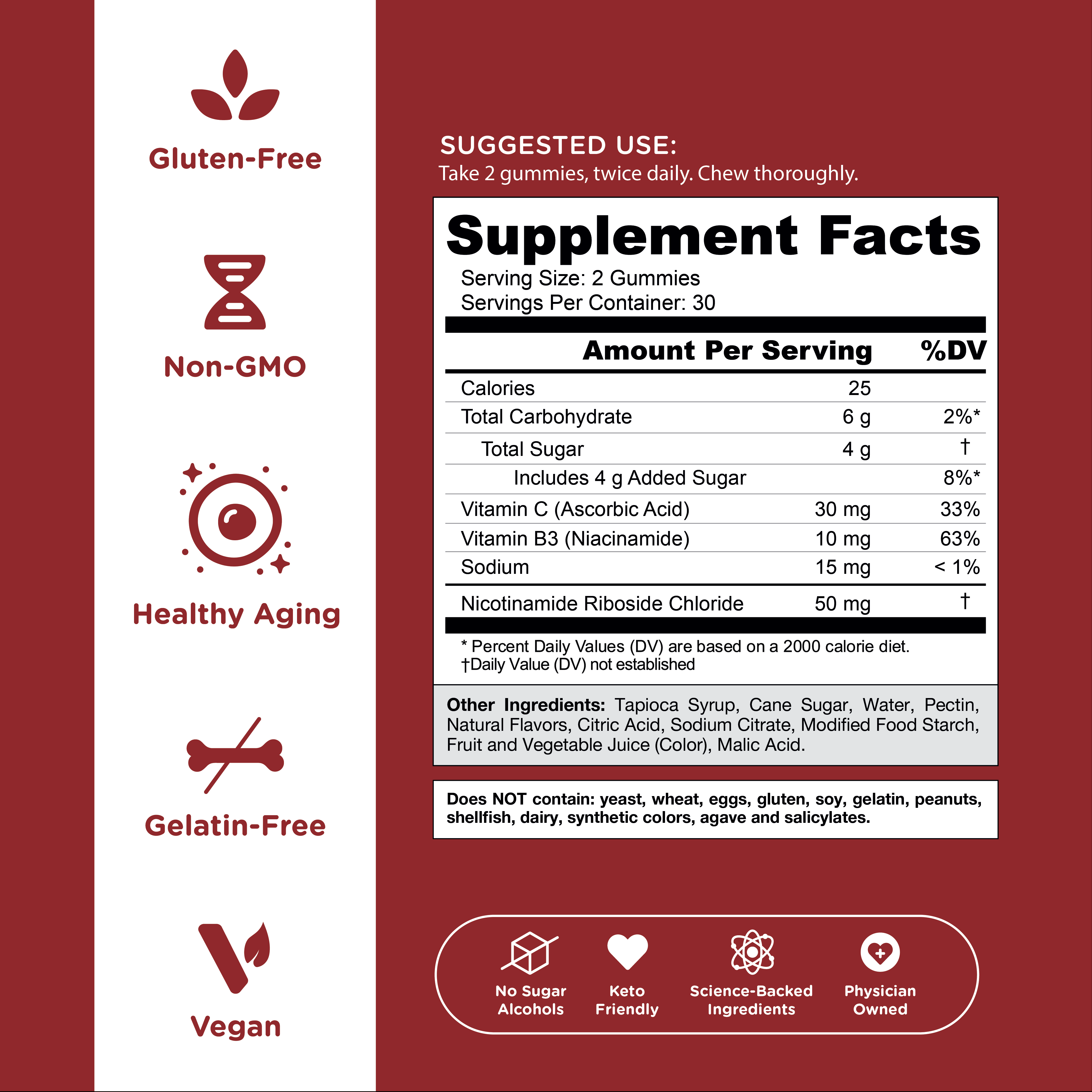 NEW Goli Renew NAD+ Gummies NR 60s | Support Cellular Energy ...