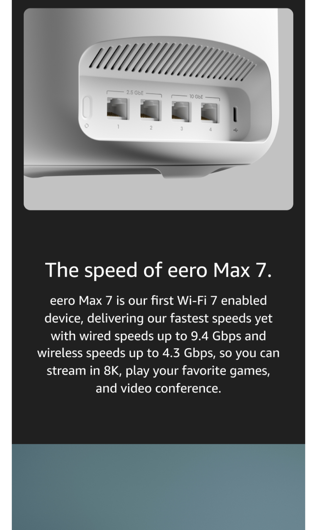 Amazon eero Max 7 I Mesh Wi-Fi 7 Router I Ultra Fast 10 Gbps I 1-2 ...