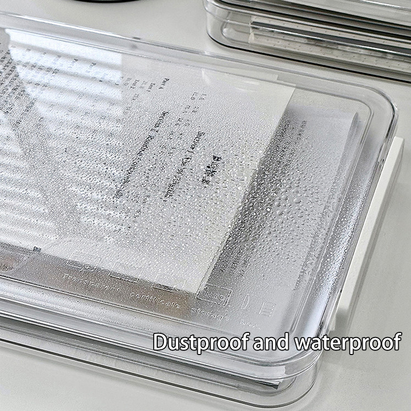 【SG Seller】File storage box A4 storage box transparent storage box ID ...