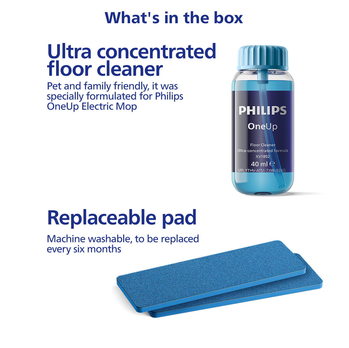 Philips OneUp Electric Mop 5000s XV5113/01 | 70min runtime | Cordless ...