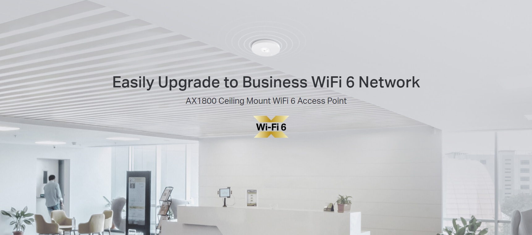 TP-LINK EAP613 AX1800 WiFi 6 Wireless Access Point, PoE, Omada Mesh ...