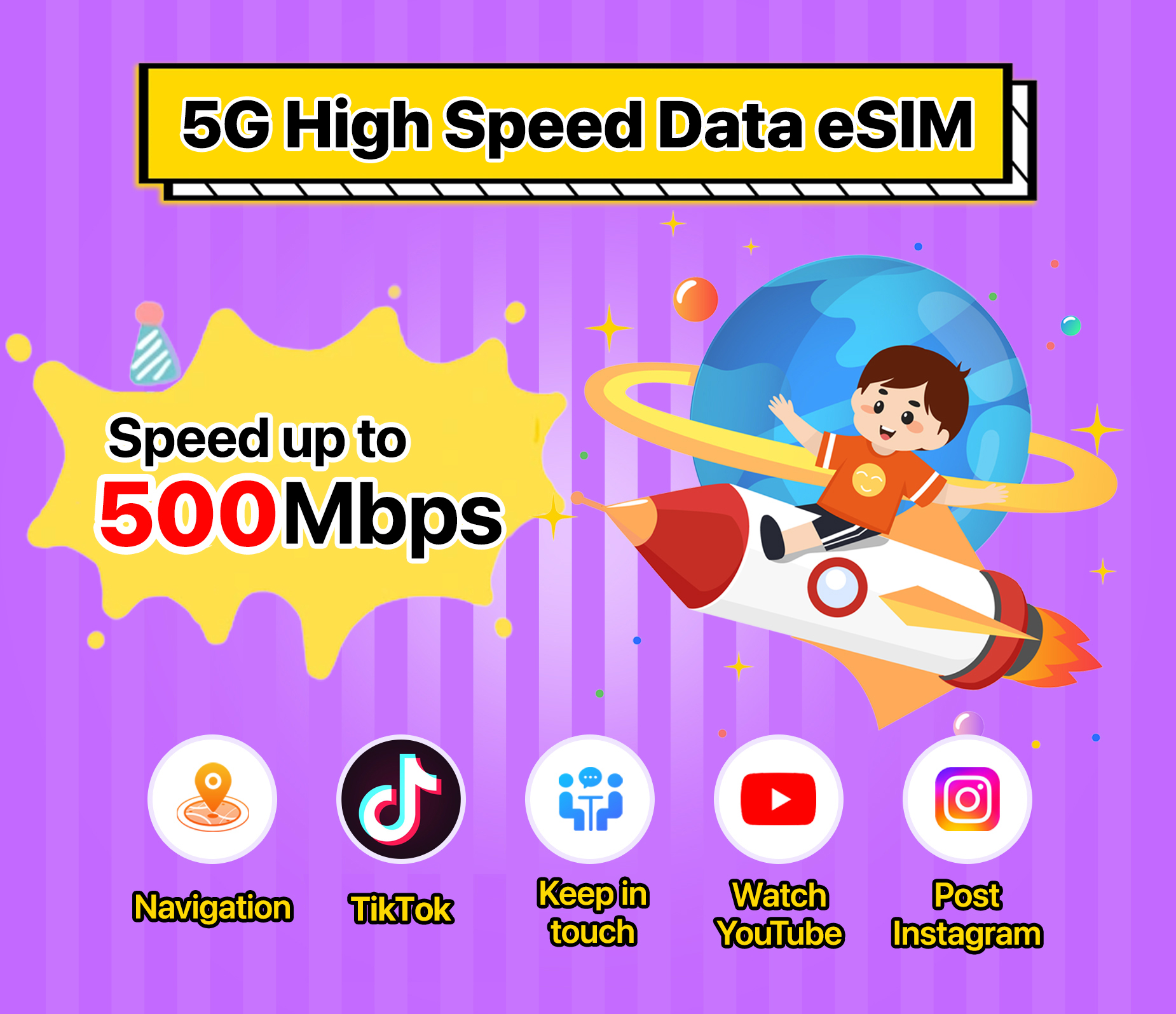 Malaysia eSIM 5G High Speed 1-30 Days 500MB-15GB Unlimited Data Celcom ...