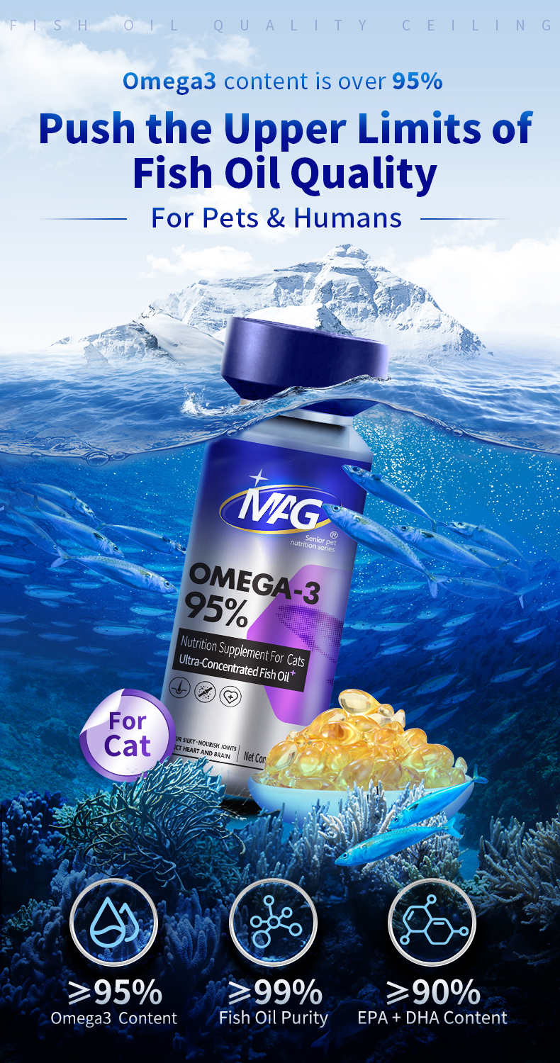 MAG IFOS Certified 98.3% Deep Ocean Fish Oil 500mg High Omega-3(DHA&EPA ...