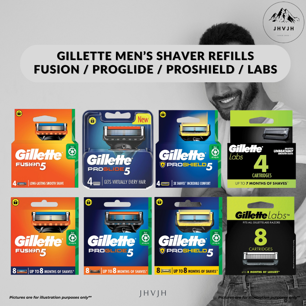 GILLETTE MEN SHAVER'S FUSION 5 / PROGLIDE / PROSHIELD / LABS ...