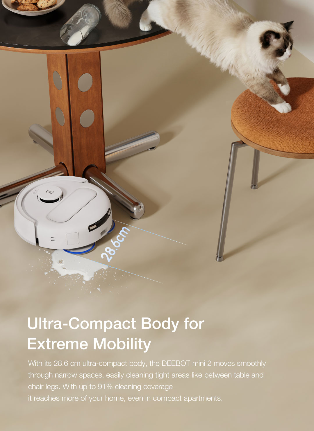 [2026 NEW] ECOVACS DEEBOT Mini 2 Robot Vacuum Cleaner | 10000 PA | 63°C ...