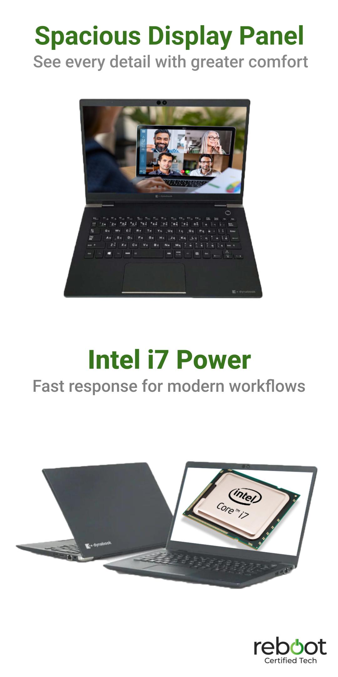 Toshiba Intel i7 10th Gen Laptop | Dynabook G83 | B65 | R73