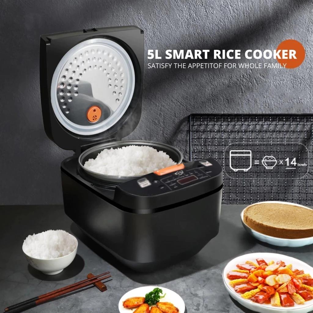 5L Big Rice cookerRice Cooker Multifunction Smart Screen Electric Rice ...