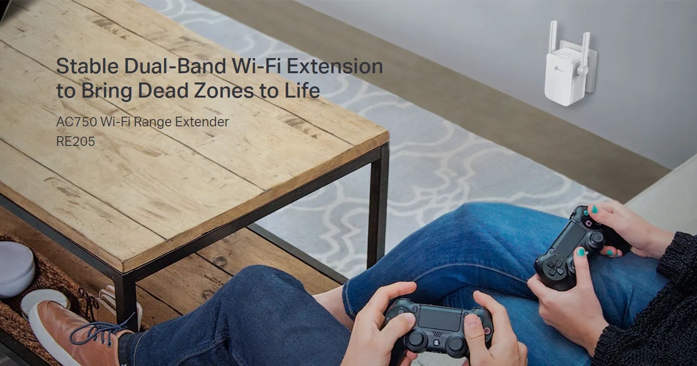 TP-Link AC750 RE205 WI-FI Range Extender Wireless Booster Repeater ...